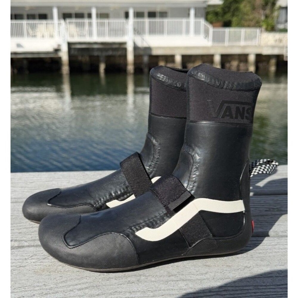 NEW Vans Surf Boot Hi ST 3MM Womens Size Black Gum Water Surfing Surfboard Shoes
